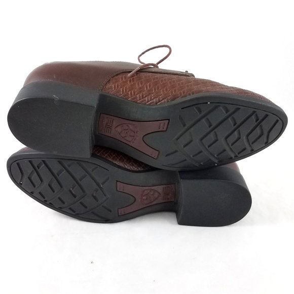 Ariat Leather Basketweave Oxfords Dress Shoes - Picture 7 of 8